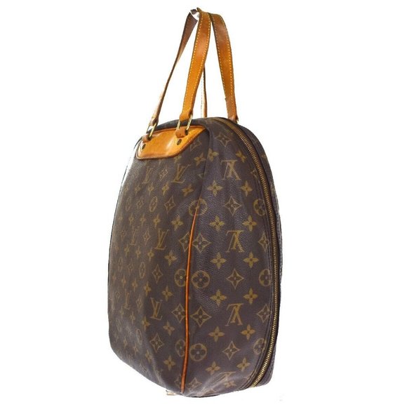 Auth LOUIS VUITTON Excursion Shoes Hand Bag Monogram Leather Brown - Picture 13 of 16